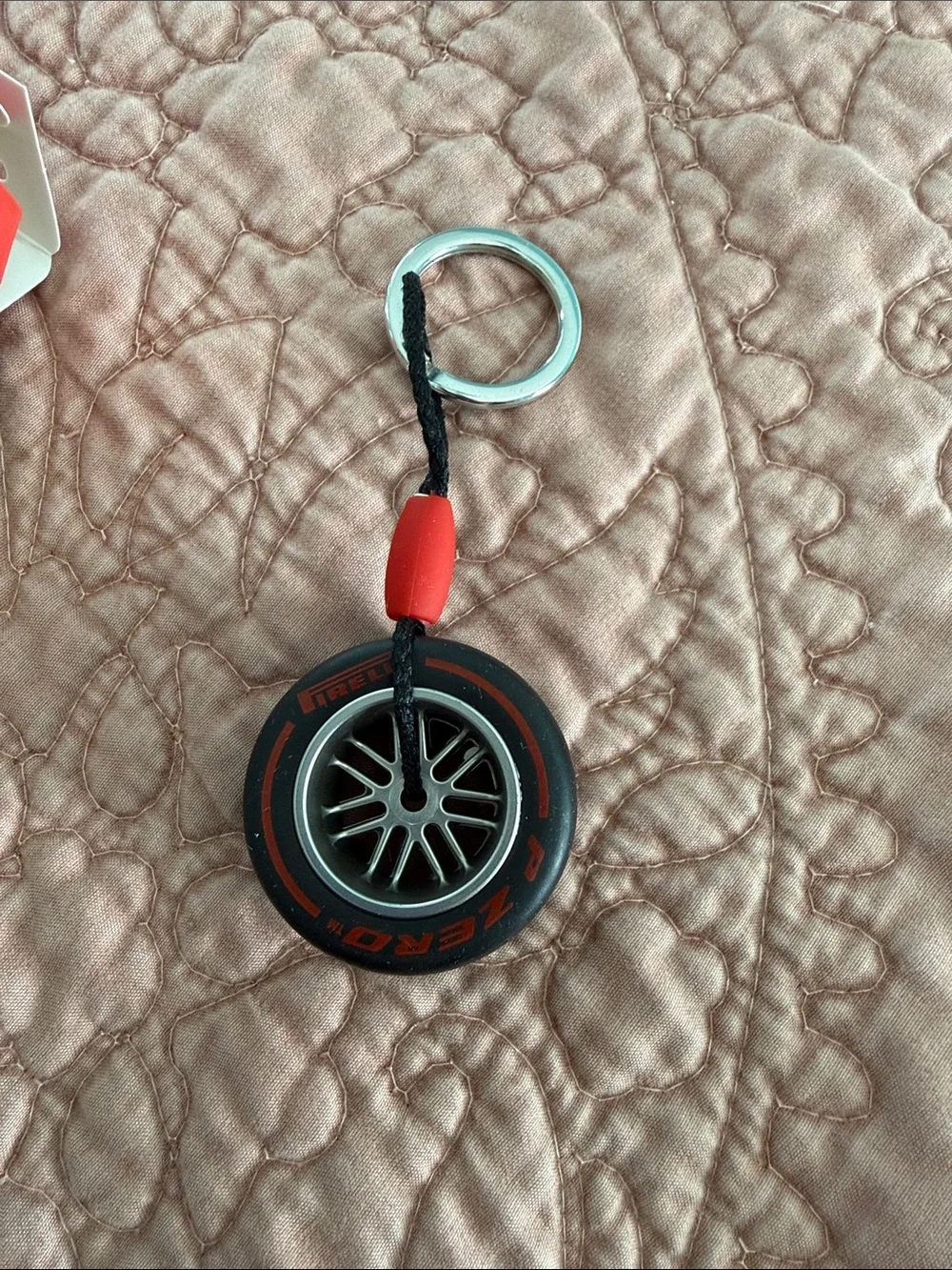 Red and Black Tyre Key Ring - Official Merchandise